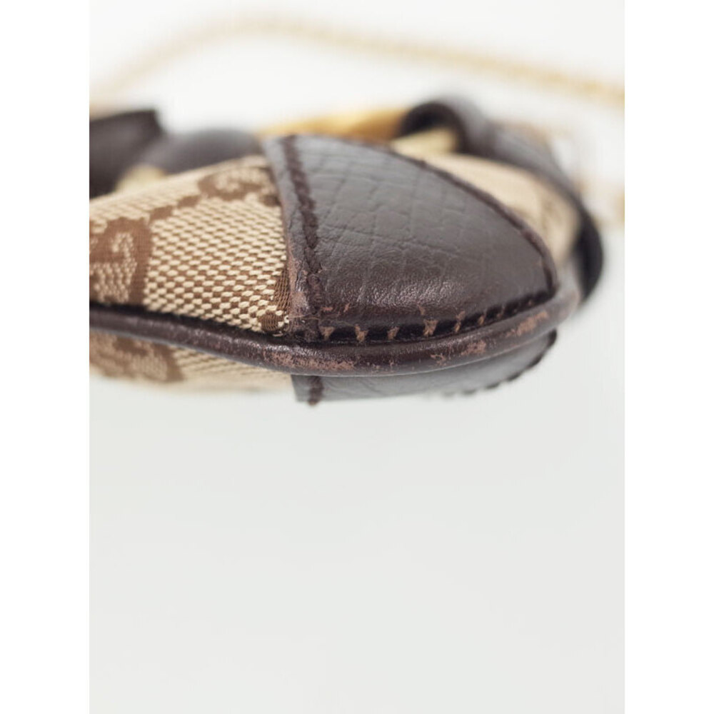 GUCCI Horsebit Chain Clutch Bag Brown Black - Picture 4 of 9